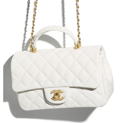 chanel medium.flap bag|Chanel mini flap bag with top handle.